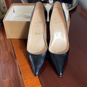 Christian Louboutin black classic pumps